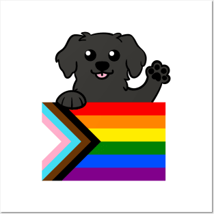 Love is Love Puppy - Black Posters and Art